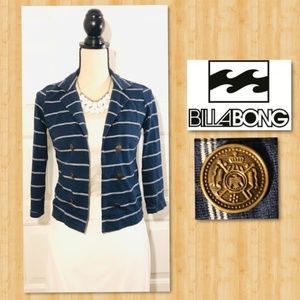 Billabong Nautical Stripe Navy Cardigan